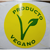  Etiqueta producto vegano y 100% natural 