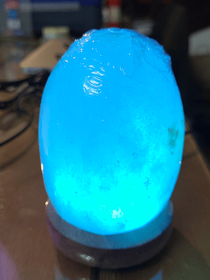  Lámpara de sal pequeña ovalada