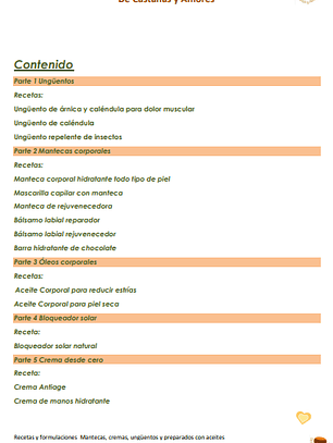 Recetas y formulaciones para preparar en casa