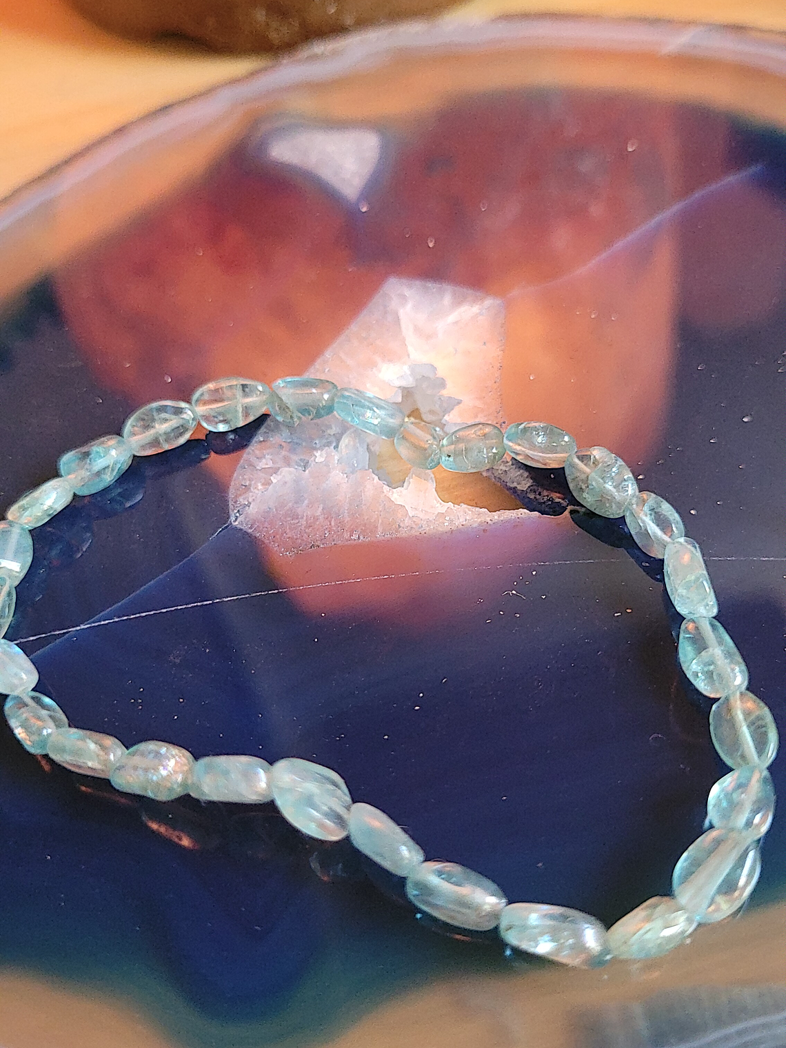  Pulsera agua marina...relaja y agudiza la intuición  1