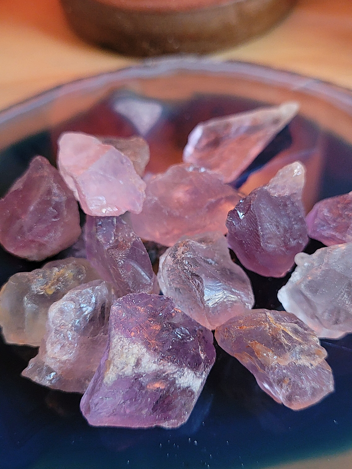 Amatista a granel...dolor de cabeza, sabiduría y toma de decisiones  1