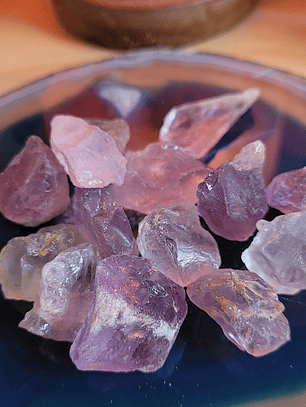 Amatista a granel...dolor de cabeza, sabiduría y toma de decisiones 