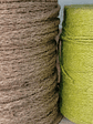  Yute de colores verde,natural,naranjo y azul para adornar velas y jabones - Miniatura 2
