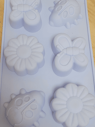 Molde chinita, flor y 🦋 mariposa grande