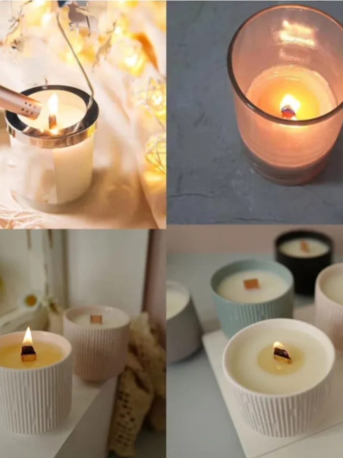 Mechas de madera para velas 2 tamaños 2