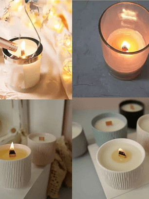 Mechas de madera para velas 2 tamaños