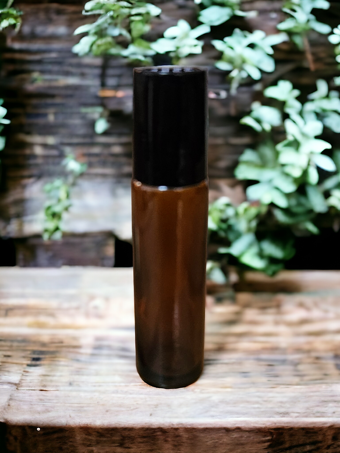 Roll on ámbar 10 ml vidrio grueso tapa negra o dorada 1