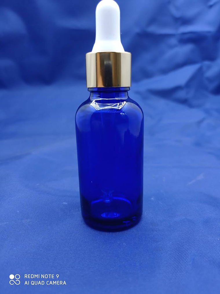 Bandeja de 110 unidades Gotario vidrio 30 ml ámbar o Azul  2