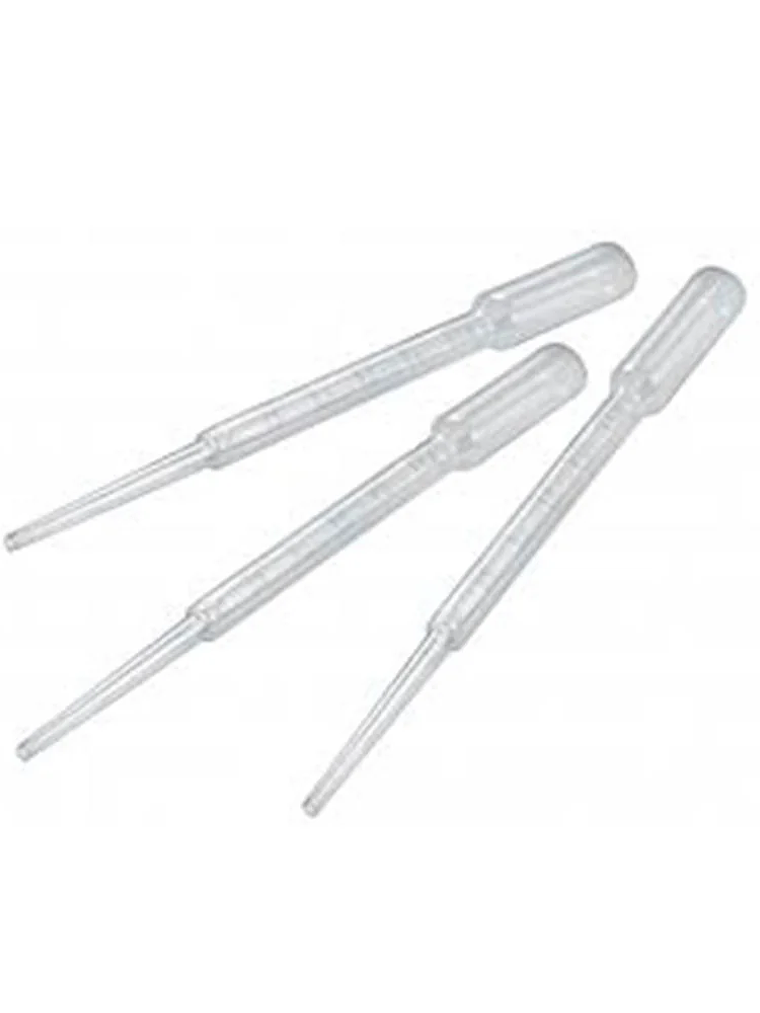 Pipetas pasteur plásticas 3 ml 10 unidades 1