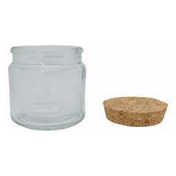 ENVASE  VIDRIO 100 ML TAPA CORCHO