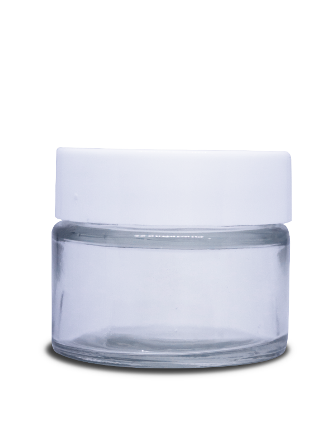 Frascos de vidrio 30 gr tapa blanca  1