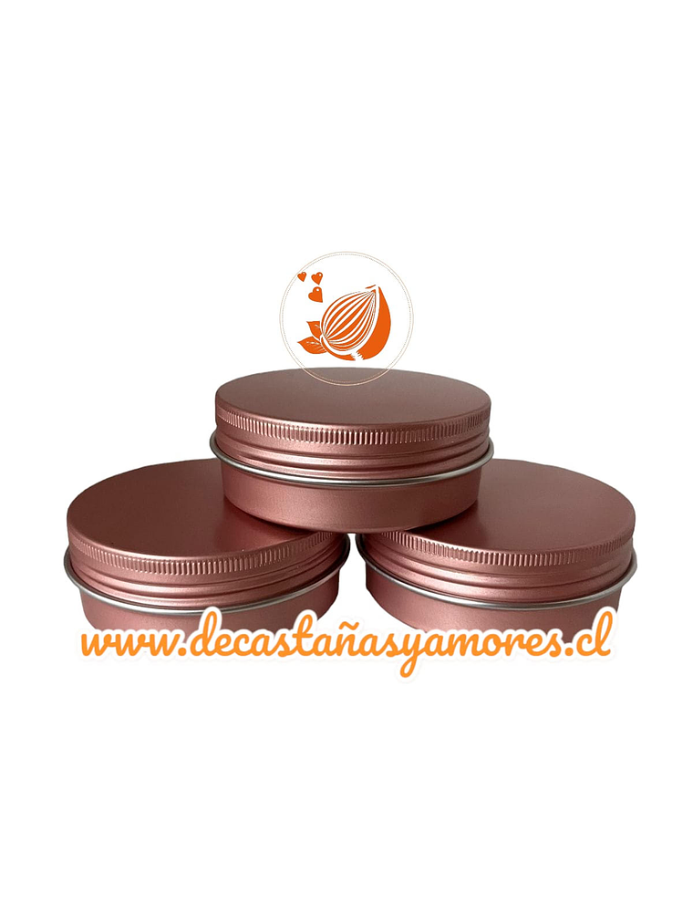 Envase aluminio 60 gr Rosado 1