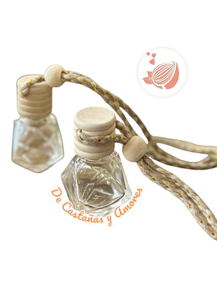 Frasquitos aromatizadores con colgador