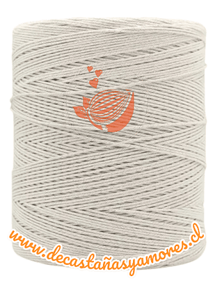 Pabilo de algodón sin encerar 