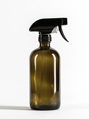 BOTELLA VIDRIO ÁMBAR 500 ML TAPA GATILLO