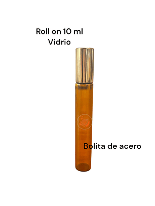 Roll on vidrio bolita de acero 10 ml 