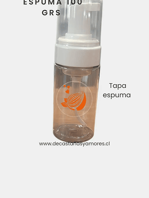 Envase espuma 100 grs pet