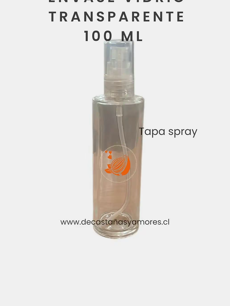 Envase vidrio 100 ml tapa spray 1