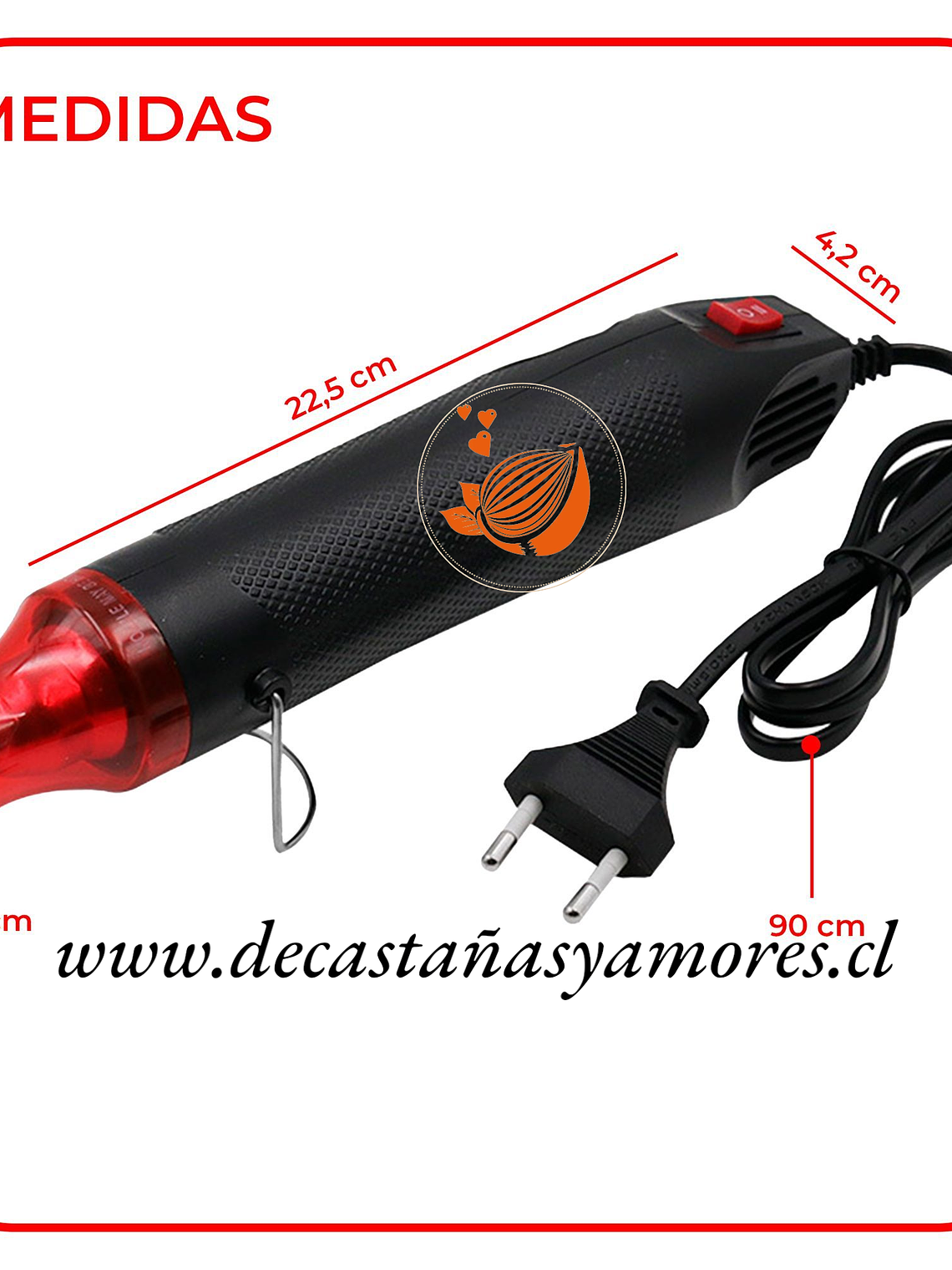 Pistola de calor con enchufe 1