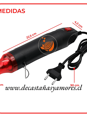 Pistola de calor con enchufe