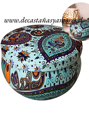 Envases tipo tambor para velas