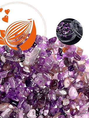 Piedra Amatista 100 grs 5 a 7 mm