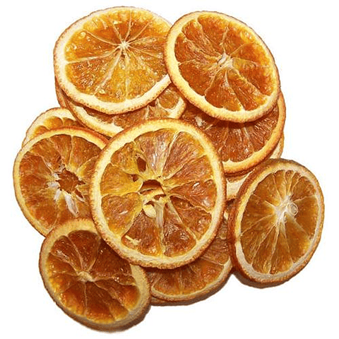 Limones secos en rodajas