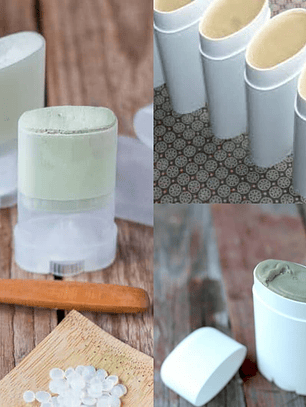 Envase para desodorante en barra blanco o trasparente