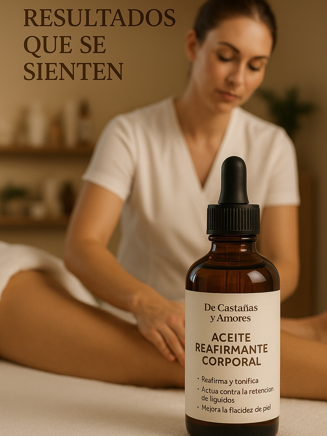 Aceite de masaje reductivo, drena y desinflama la piel 1