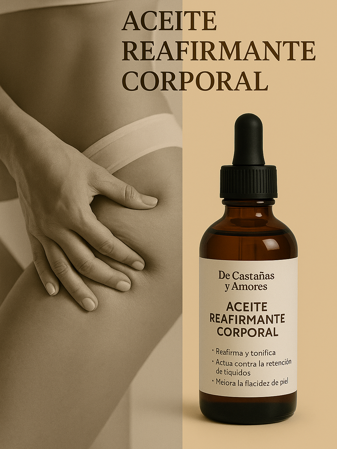 Aceite de masaje reductivo, drena y desinflama la piel 2