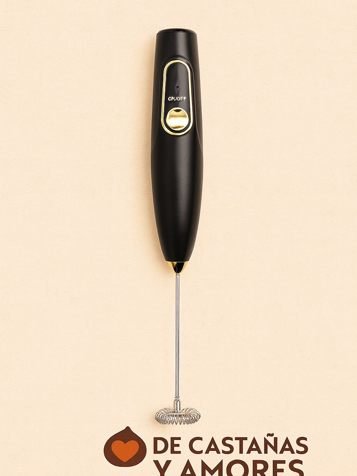 Batidor de crema con pilas y con cargador 2