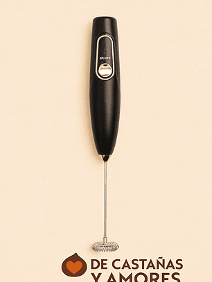 Batidor de crema con pilas y con cargador