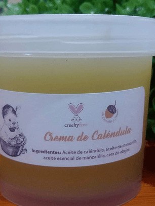 Crema tipo unguento de caléndula