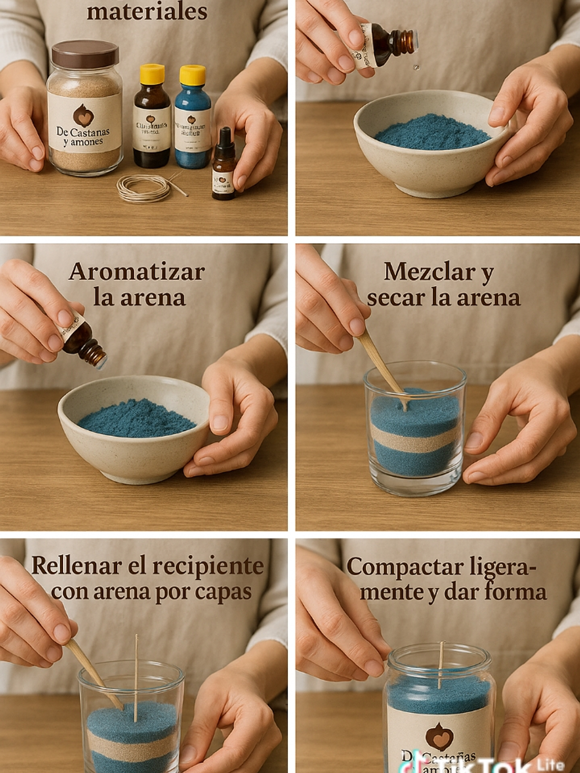 Arena para hacer velas 1