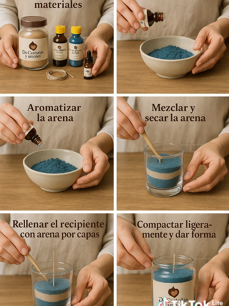 Arena para hacer velas 1