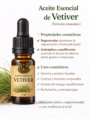 Aceite esencial vetiver