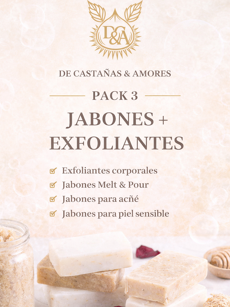 Recetario PACK jabones exfoliantes 1