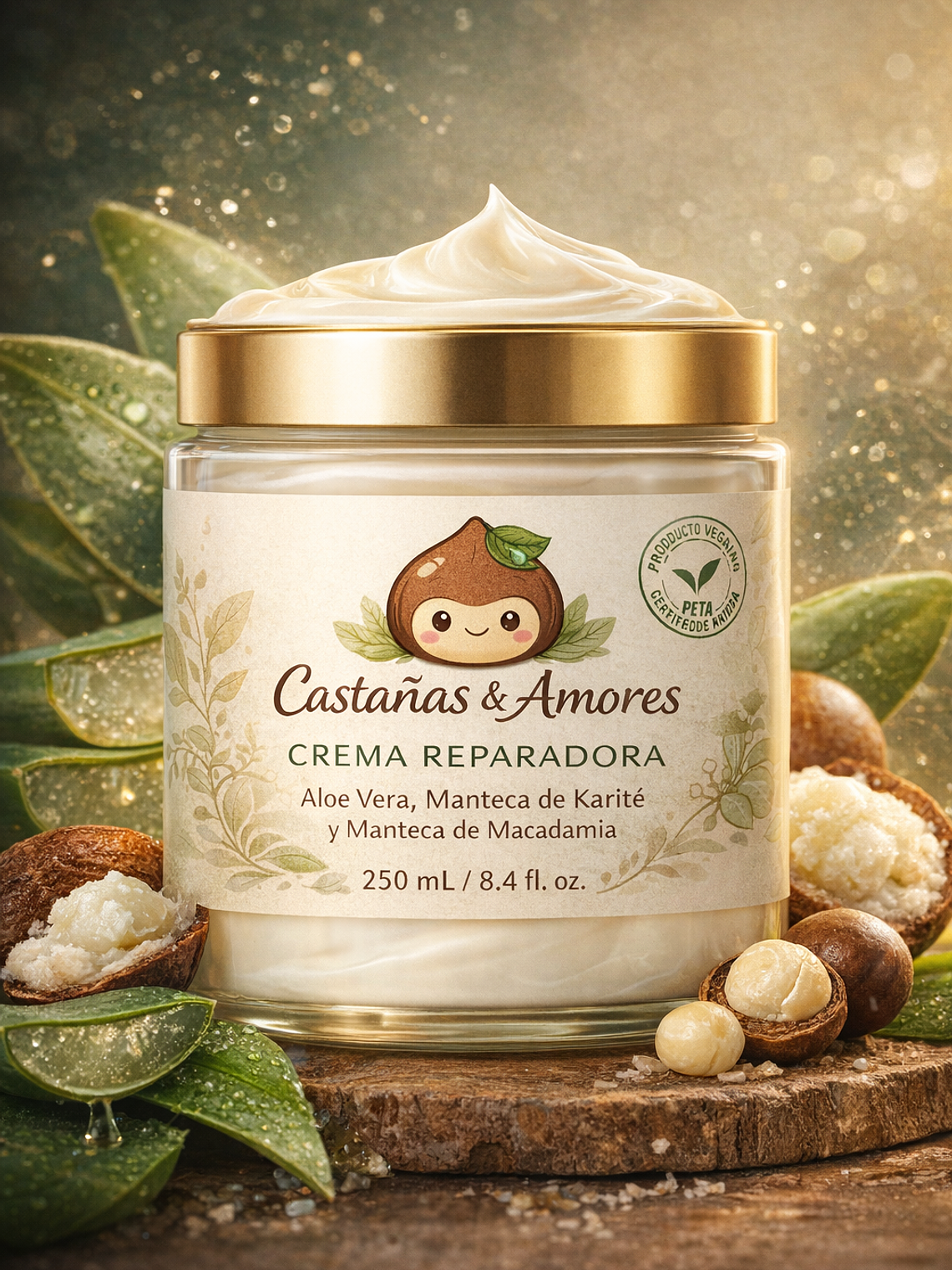 Crema Reparadora de cabello seco y sin brillo 1