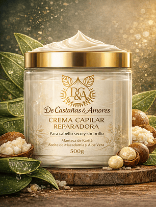 Crema Reparadora de cabello seco y sin brillo