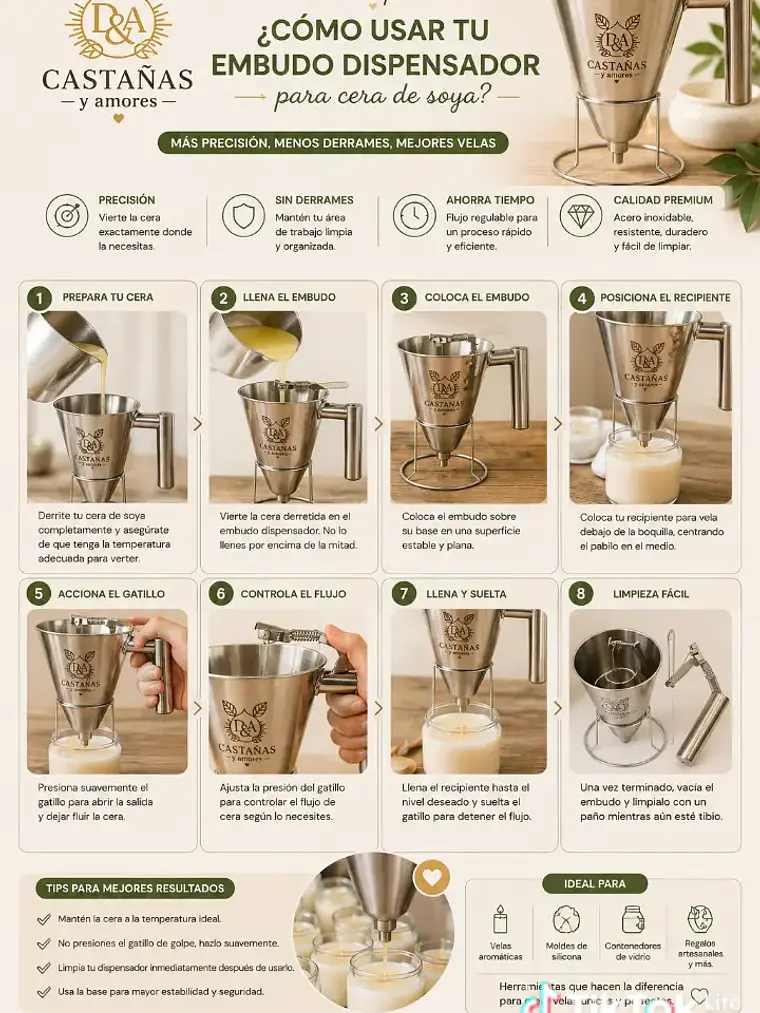 Dispensador de cera para velas 2