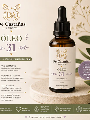Aceite esencial óleo 31 Línea de autocuidado