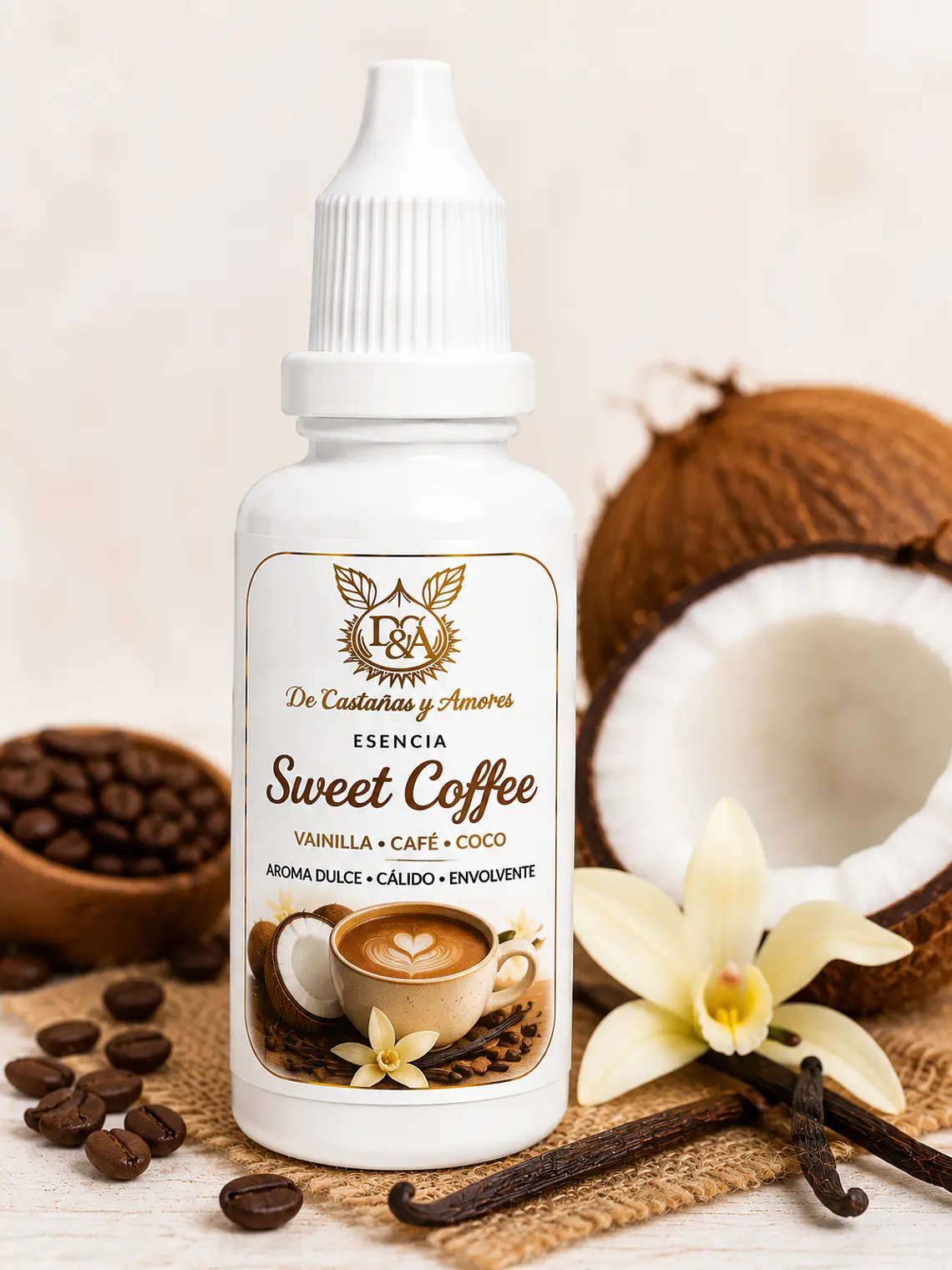 Aroma o esencia Sweet coffee (vainilla, café y coco)  1