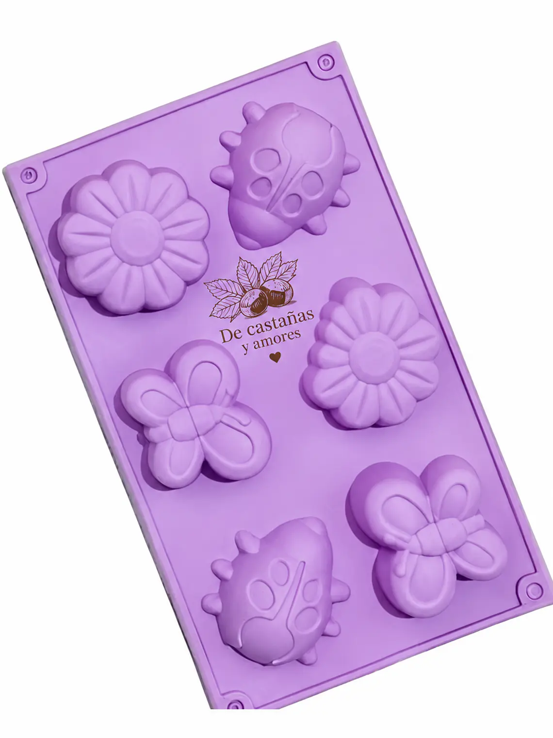 Molde chinita, flor y 🦋 mariposa grande 1