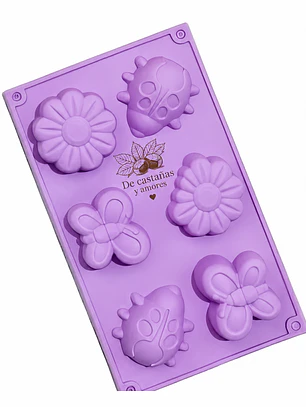 Molde chinita, flor y 🦋 mariposa grande
