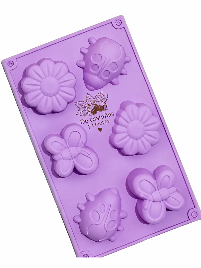 Molde chinita, flor y 🦋 mariposa grande 1