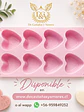 Molde de corazón grande 8 cavidades - Miniatura 1