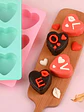Molde de corazón grande 8 cavidades - Miniatura 2
