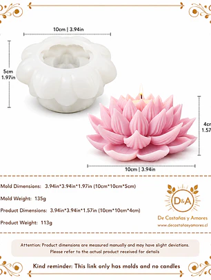 Molde flor de loto