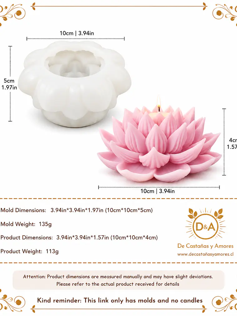 Molde flor de loto 1
