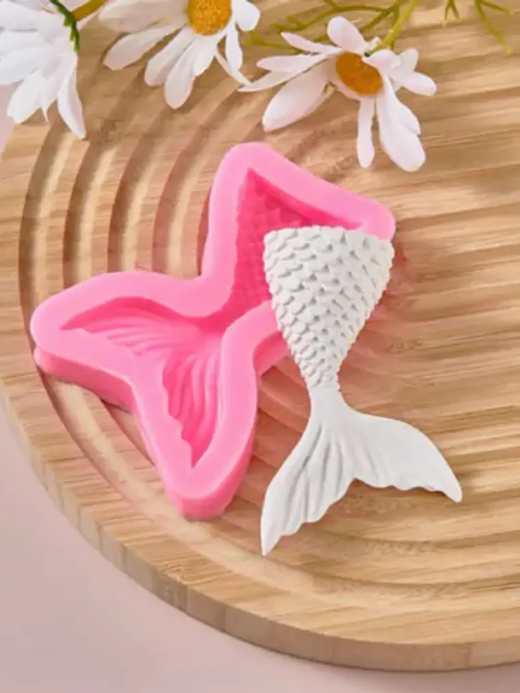 Molde cola de sirena grande 3D 1
